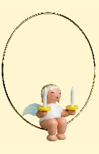 Christbaumengel im Ring mit 2 Kerzen, Wendt und Kühn Christbaumengel im Ring mit 2 Kerzen, Wendt und Kühn