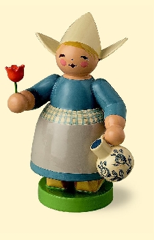 Holländermädchen von Wendt und Kühn - mit Milchkrug und Blume