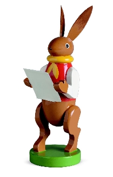 musiziernder Hase mit Notenblatt, Wendt&Kühn