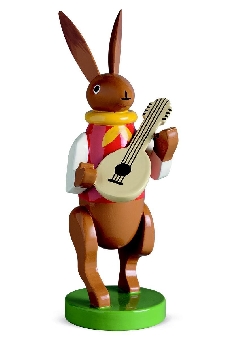 musizierender Hase mit Mandoline, Wendt&Kühn