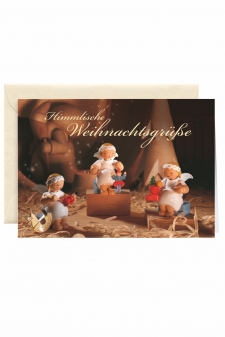 Grußkarte Himmlische Weihnachtsgrüße mit Umschlag - Wendt&Kühn