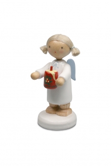 Engel mit Weihnachtskerze 6158