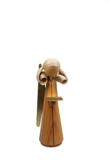 Kirschbaumengel, Messingflügel, 14 cm hoch