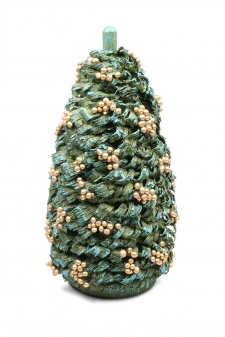 Weihnachtsbaum m. goldenen Kugeln, 10 cm 3207.4