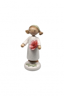 Mädchen mit Rose rosè 5604