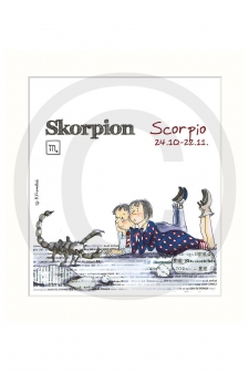   Sternzeichen Passepartout - Skorpion