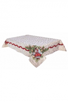 Tischdecke mit Gold-Lurex Design: New Year's Composition  - 137x137 cm