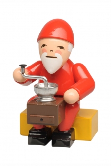 Heinzelmännchen mit Kaffeemühle