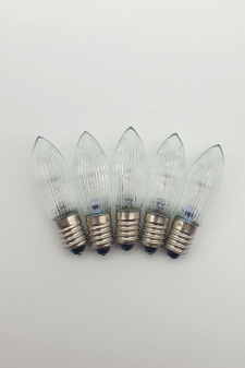 LED-Diodenkerze - Riffelkerze - warmweiß - 8-55 Volt = 5-30 Brennstellen