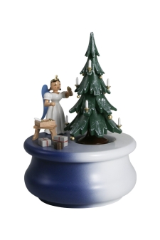 Spieldose Weihnachtstraum - farbig Langrockengel Faltenrockengel - SPFL 022